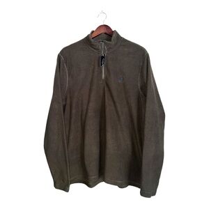 Chaps XL Dark Olive Pullover Men’s Quarter Zipper